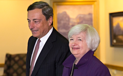 Mario Draghi e Janet Yellen