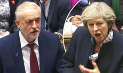 theresa may jeremy corbyn  elezioni inglesi